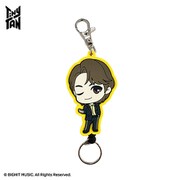 TinyTAN Butter ラバーリールキーホルダー Jin [キャラクターグッズ]