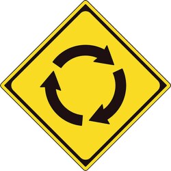 894-34B [ユニット 警戒標識（201の2）ロータリーあり]