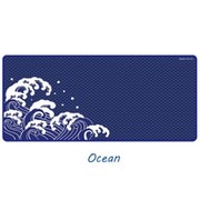 Aqua Control Plus Wave Ocean XXL ゲーミングマウスパッド 900×400mm ブルー AQPLUSWAVEONXXL