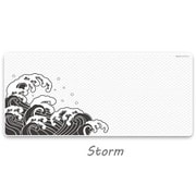 Aqua Control Plus Wave Storm XXL ゲーミングマウスパッド 900×400mm ホワイト AQPLUSWAVESMXXL