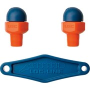 LOC-LINE 1/8"CT,HPTノズルΦ1.6mm×0mmねじ付×2ケ NL72010