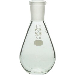 005400-1550 [SIBATA 共通摺合平底なす形フラスコ 50mL]