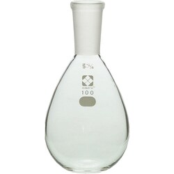 005400-19100 [SIBATA 共通摺合平底なす形フラスコ 100mL]