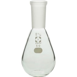 005400-1950 [SIBATA 共通摺合平底なす形フラスコ 50mL]
