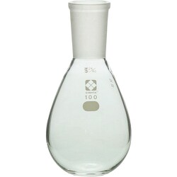 005400-24100 [SIBATA 共通摺合平底なす形フラスコ 100mL]