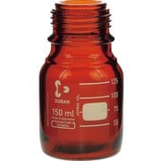 017210-1504A [SIBATA ねじ口びん（メジュームびん）茶褐色 びんのみ150mL（10個入）]