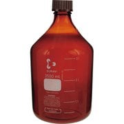 017210-35001 [SIBATA ねじ口びん（メジュームびん） 茶褐色 赤キャップ付 3.5L]