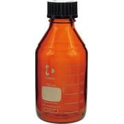 017210-7502A [SIBATA ねじ口びん（メジューム瓶）茶褐色黒キャップ付750mL（10個入）]