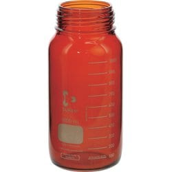 017250-110005A [SIBATA ねじ口びん 広口 茶褐色 びんのみ 1L （10個入）]