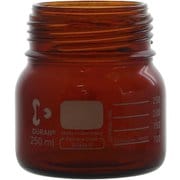 017250-12505A [SIBATA ねじ口びん 広口 茶褐色 びんのみ 250mL （10個入）]