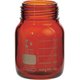 017250-15005A [SIBATA ねじ口びん 広口 茶褐色 びんのみ 500mL （10個入）]