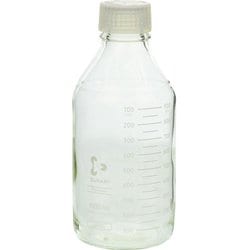 017260-1000A [SIBATA プレミアムボトル（メジュームびん） 白キャップ付 1L（10個入）]