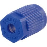 017270-5A [SIBATA 青キャップ ねじ口びん2.3ポートキャップ用 GL-14（2個入）]