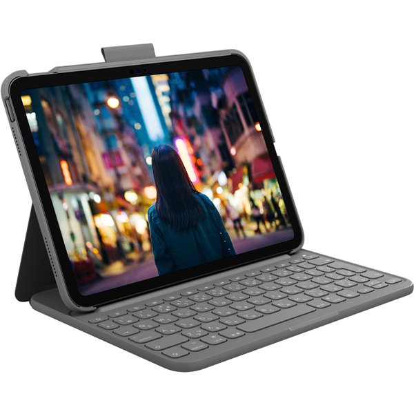 ロジクール LogicooliK1060GRA [SLIM FOLIO（iPad 第10世代用） キーボード一体型ケース]Ω