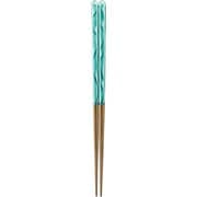 塗箸 食洗対応 23cm マーブルストーン グリーン WS‐1057