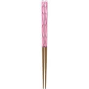 塗箸 食洗対応 23cm マーブルストーン ピンク WS‐1059
