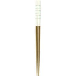 塗箸 食洗対応 23cm ラメライン ミント WS-1084