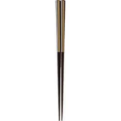 男箸 食洗機対応 モダンブラック ストライプ 23cm MM-1603
