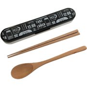 MM-540 [Potter コンビセット 箸・スプーンセット ブラック]