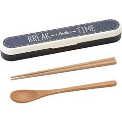 Potter ブレイクタイム コンビセット 箸・スプーンセット ネイビー MM-583