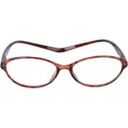首に掛けられる老眼鏡 +4.00 オーバル ブラウン P168K4