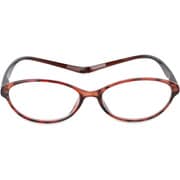 首に掛けられる老眼鏡 +3.00 オーバル ブラウン P168K3
