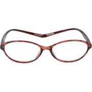 首に掛けられる老眼鏡 +2.00 オーバル ブラウン P168K2