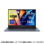 ゲーミングノートPC/ASUS Vivobook Pro シリーズ/15.6型/Core i9-11900H/GeForce RTX 3050 Ti/メモリ 16GB/SSD 512GB/Windows 11 Home/WPS Office 2 Standard Edition/クワイエットブルー K6502HE-I9R3050TIBY