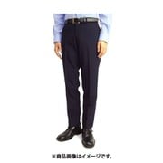 110-810500 メンズ/ノータック/裾上げ済み/無地ビジネススラックス 股下70 ウエスト91 7071 ネイビー