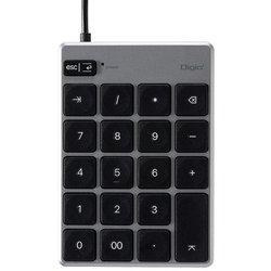 Mac用USB有線薄型テンキーボード TNK-SU233GYBK