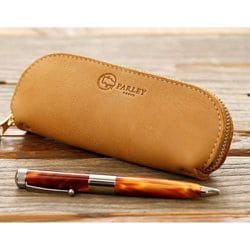 Perley（パーリィー） エルク メガネケース＆ペンケース FE-05 キャメル
