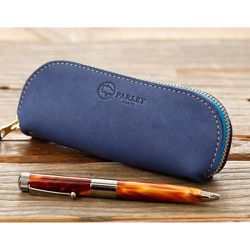 Perley（パーリィー） エルク メガネケース＆ペンケース FE-05 ネイビー