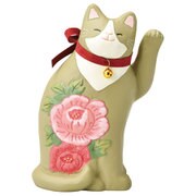 SCZ-1594 [花まねき猫 （大） ぼたん]