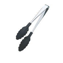 抗菌耐熱カラートング（中） ブラック 250mm