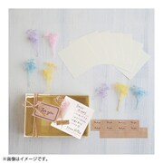 ナチュラルモチーフ付き BOX色紙 カスミソウ NMB-001