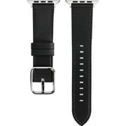 EG24858AWBK [Apple Watch 49/45/44/42mm 用 スクエアバックル 本革バンド ブラック]