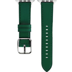 EG24860AWGN [Apple Watch 49/45/44/42mm 用 スクエアバックル 本革バンド ディープグリーン]