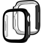 EG24876AWBK [Apple Watch 45mm 用 ガラスフィルム一体型ケース ブラック]