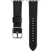 EG24863AWBK [Apple Watch 41/40/38mm 用 スクエアバックル 本革バンド ブラック]