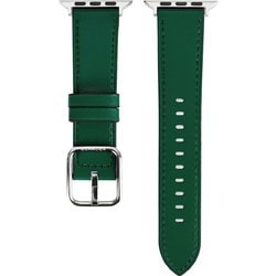 EG24865AWGN [Apple Watch 41/40/38mm 用 スクエアバックル 本革バンド ディープグリーン]