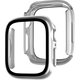 EG24885AWSV [Apple Watch 41mm 用 ガラスフィルム一体型ケース シルバー]