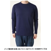 Brushed Wool LS Tee 425782 D04 DPコバルト Mサイズ [アウトドア カットソー メンズ]