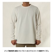 Brushed Wool LS Tee 425782 W01 ホワイト Mサイズ [アウトドア カットソー メンズ]