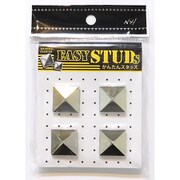 E-ST19-SL [爪スタッズ ピラミッド型 シルバーカラー 20mm 4個入り]