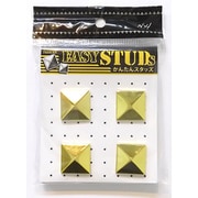 E-ST19-GL [爪スタッズ ピラミッド型 ゴールドカラー 20mm 4個入り]