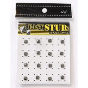 E-ST52-BS [爪スタッズ ピラミッド型 ブラックシルバーカラー 5mm 16個入り]