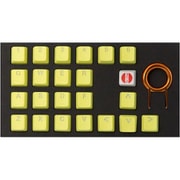 22keys Rubber Gaming Backlit Double Shot Keycap set- Cherry MX - Neon Zinc Yellow th-rubber-ks-neon-zincye-22