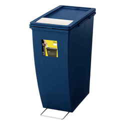 ゴミ箱 20L スリムコンテナ プッシュ ネイビー LFS-847NV