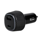 OWL-CPD65C1A1-BK [USB車載充電器 最大出力65W 超速充電 PD65W対応 Type-C×1 + 18W対応 Type-A×1]