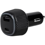 USB車載充電器 最大出力65W 超速充電 PD65W対応 Type-C×1 + 18W対応 Type-A×1 OWL-CPD65C1A1-BK